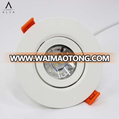 2017 New design dimmable 6.5w Down light indoor round dimmable led downlight