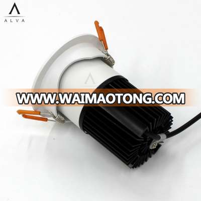 2017 Hot sale 9w brilliant turntable aluminum led downlight