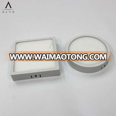 hot selling aluminum+PC 12w cool white panel lamp square round PC led Panel Light