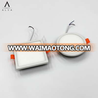 TOP 8w led ceiling panel light round Aluminum+PC led Built-in driver Panel Light