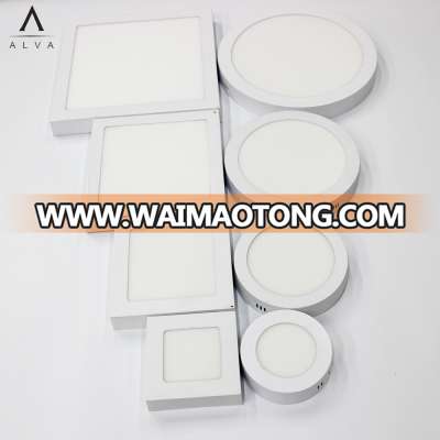 TOP 6w 12w 18w 24w light zhongshan round AC85-265V aluminum led Panel Light